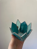 Blue fairy tea light holder
