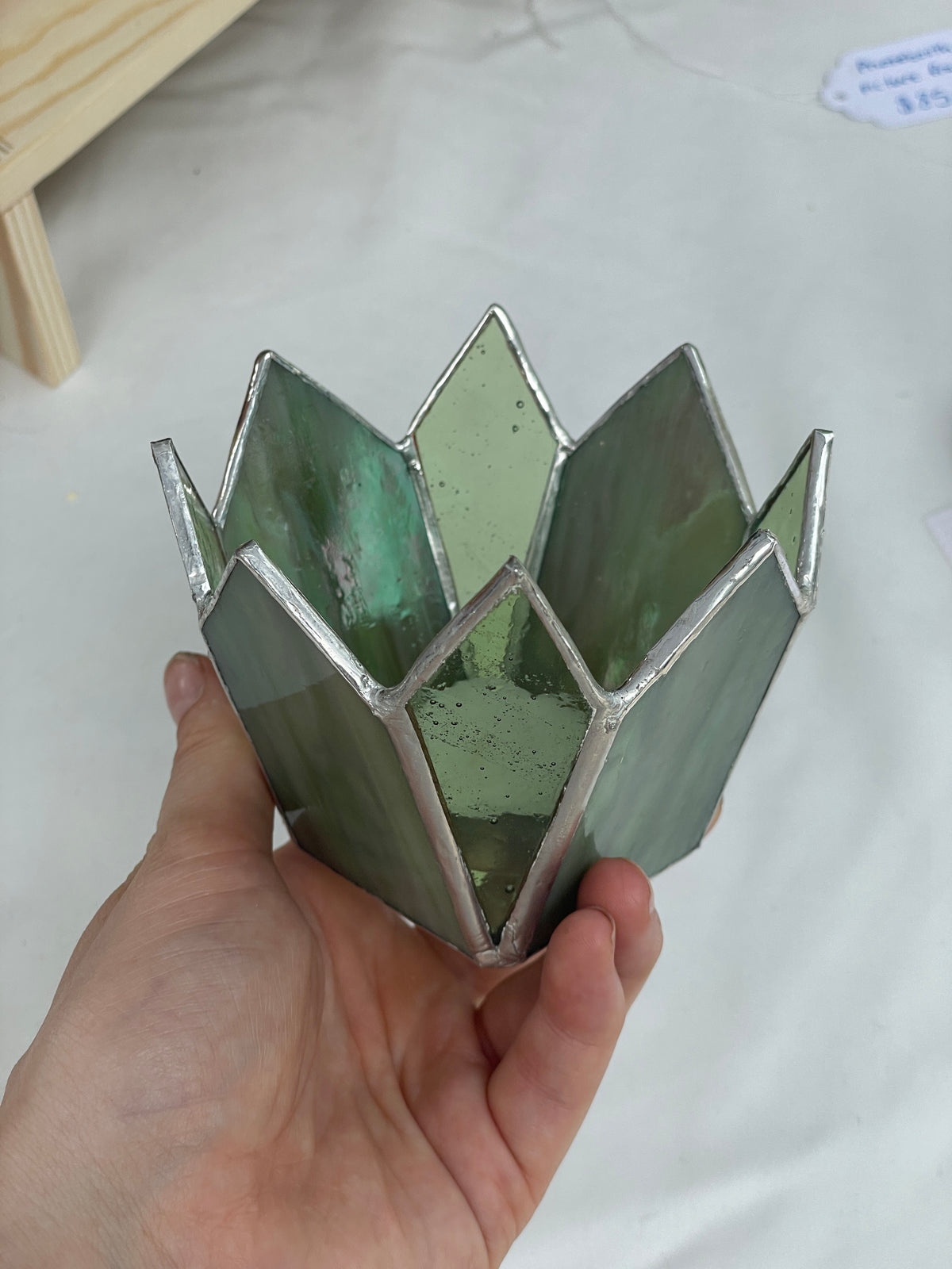 Green Fairy Tea Light Candle holder | Lead-Free