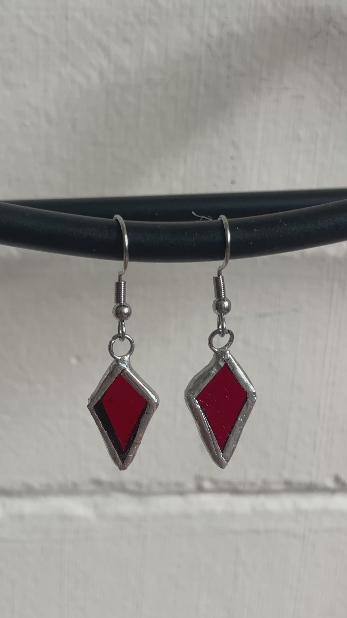 Ruby Dagger Earrings | Lead Free
