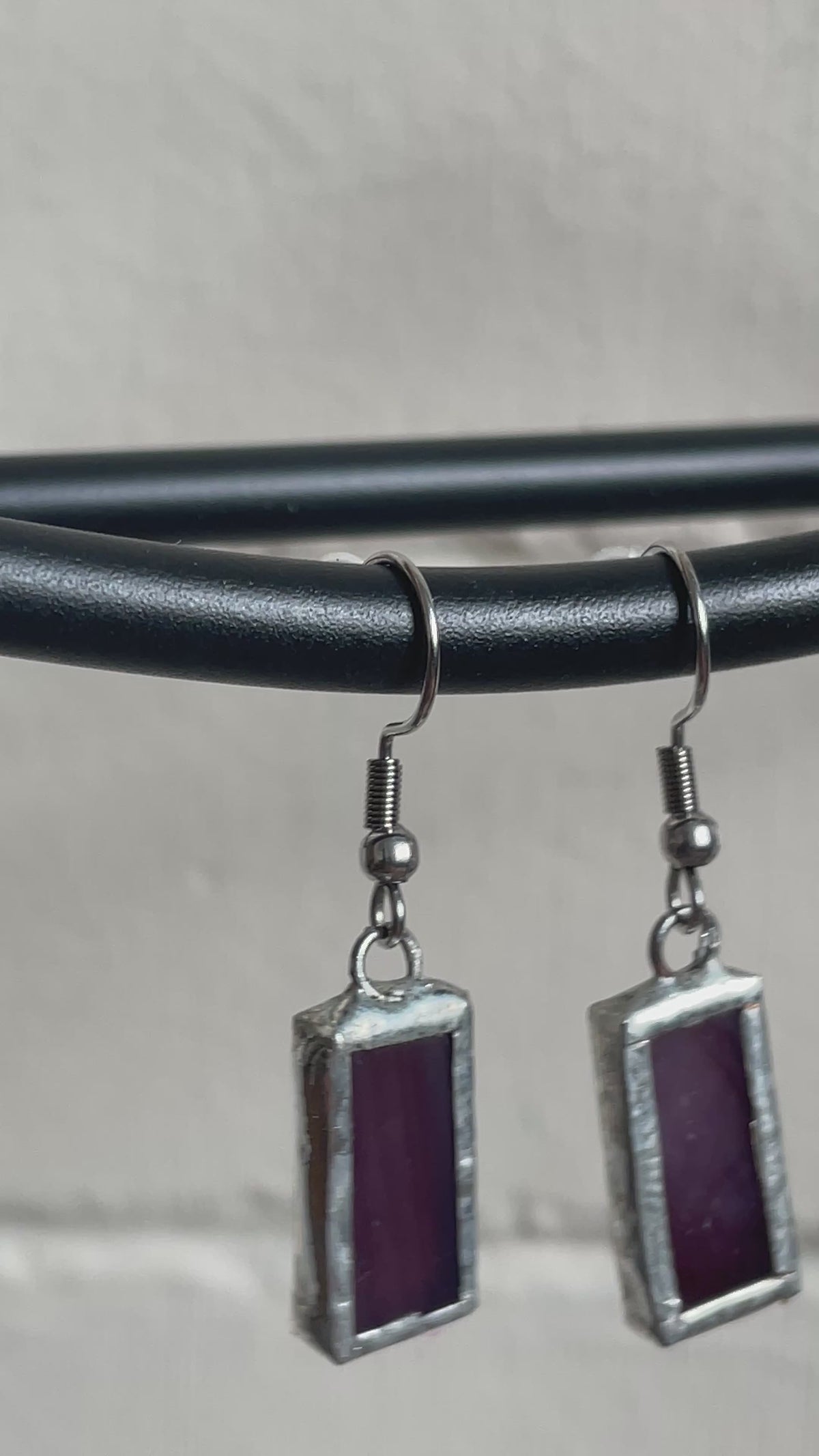 Lavender Dangle Earring | Lead Free